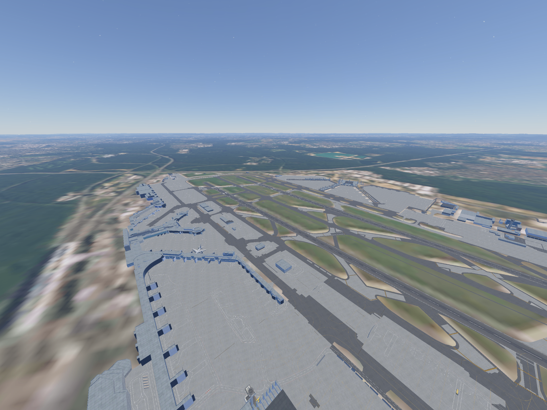 Frankfurt Airport aerial view